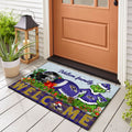 Baltimore Ravens Football Team Doormat Personalized Your Family Name, Sport And Grinch Doormat, Football Lovers Gifts, Home Decorations ETHY-53152