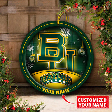 Baylor Bears Circle Aluminium Custom Ornament 2 Side Trending New Arrivals H52912 ETUG311023