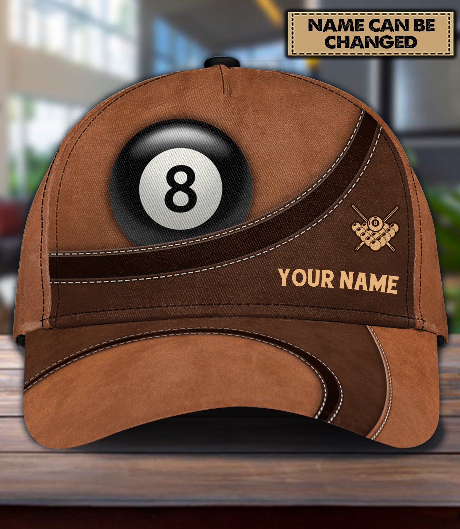 Personalized Billiard Classic Cap, Personalized Gift for Billiard Snooker Lovers, Billiard Snooker Players - CP799PS06 - BMGifts