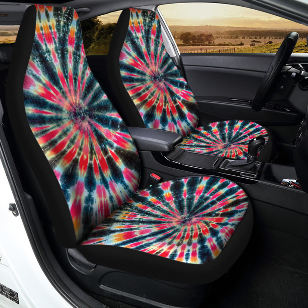 Black Backed Tie Dye Print Universal Fit Car Seat Covers