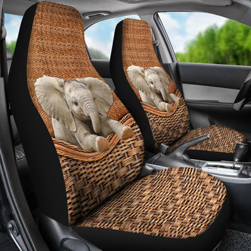 Elephant Rattan Teaxture Car Seat cover