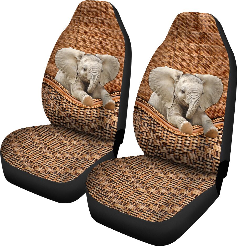 Elephant Rattan Teaxture Car Seat cover