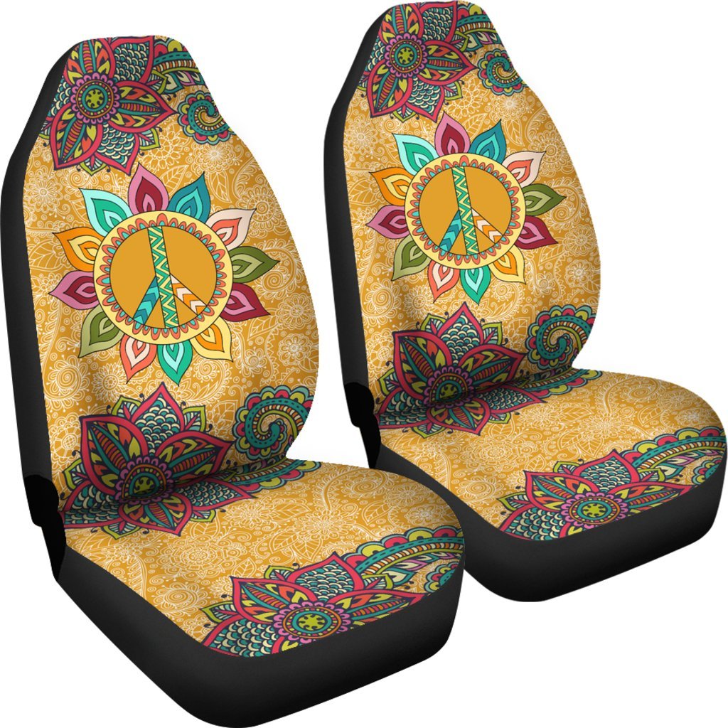 Boho Peace Mandala Universal Fit Car Seat Covers