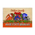 Boise State Broncos Doormat Personalized Your Name, Sport Team Doormat, Christmas Gifts For Football Fan, Home Decor ETHY-52726