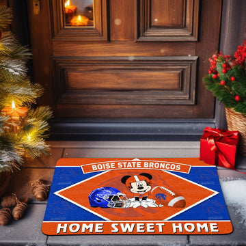 Boise State Broncos Doormat, Sport Team And MK Doormat, FootBall Fan Gifts