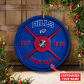 Buffalo Bills Fitness Circle Aluminium Custom Ornament 2 Side Trending New Arrivals H52884 ETUG311023