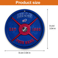 Buffalo Bills Fitness Circle Aluminium Custom Ornament 2 Side Trending New Arrivals H52884 ETUG311023