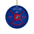 Buffalo Bills Fitness Circle Aluminium Custom Ornament 2 Side Trending New Arrivals H52884 ETUG311023