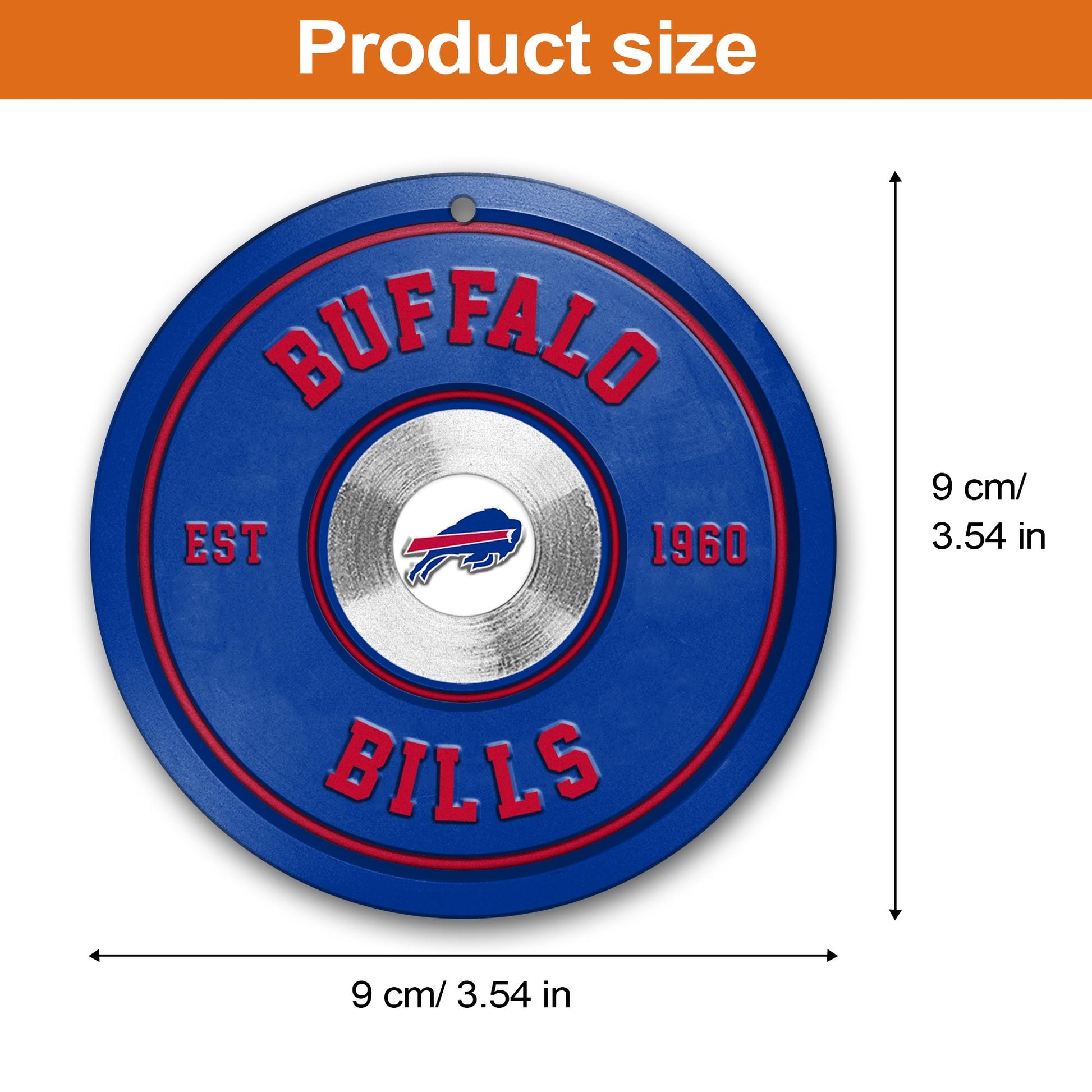 Buffalo Bills Fitness Circle Aluminium Ornament 2 Side Trending New Arrivals H52883 ETUG311023