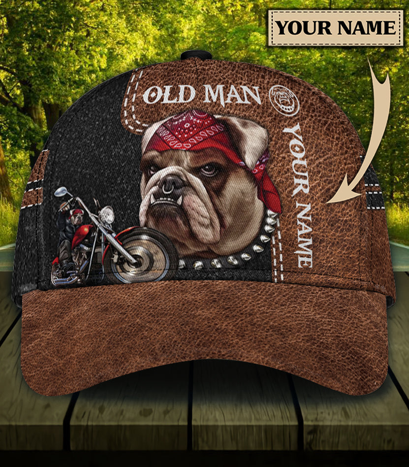Personalized Bulldog Classic Cap, Personalized Gift for Dog Lovers, Dog Dad, Dog Mom - CP136PS - BMGifts