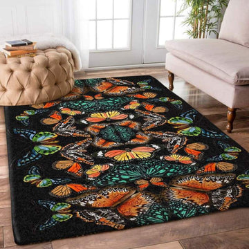 3D Printing Butterfly Limited Edition living room rug Rectangular rug