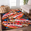 3D Printing Butterfly Limited Edition living room rug Rectangular rug kitchen rug