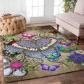 3D Printing Butterfly Limited Edition children's room carpet Rectangular rug