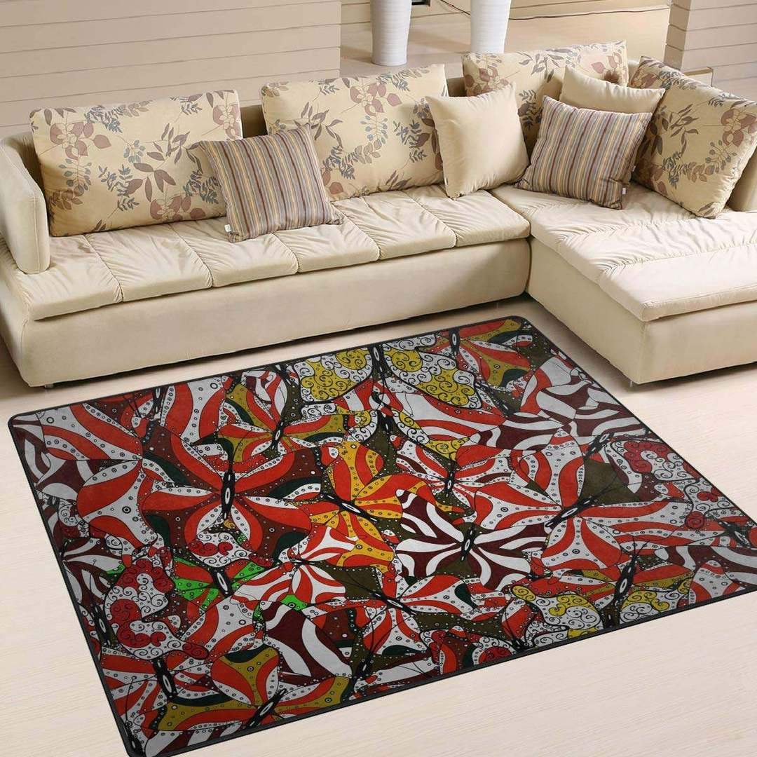 Butterfly Limited Edition children's  Rectangular rug living room rug kitchen rug