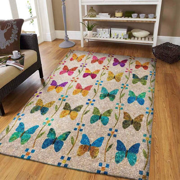 Butterfly Limited Edition children's  Rectangular rug living room rug kitchen rug