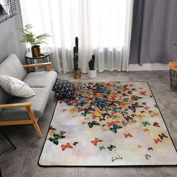 Butterfly Limited Edition children's  Rectangular rug living room rug kitchen rug