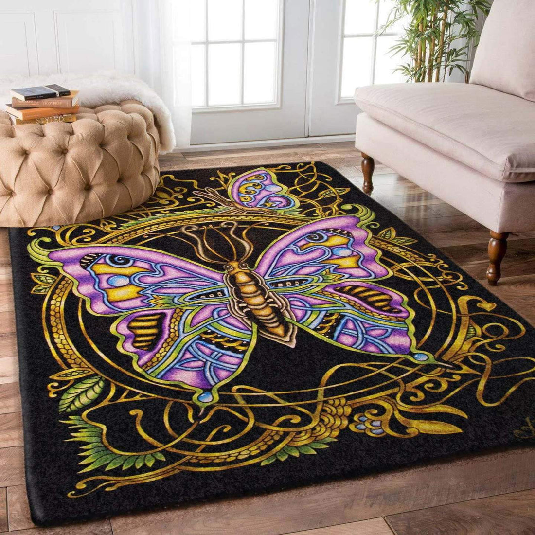 Butterfly Limited Edition children's  Rectangular rug living room rug kitchen rug