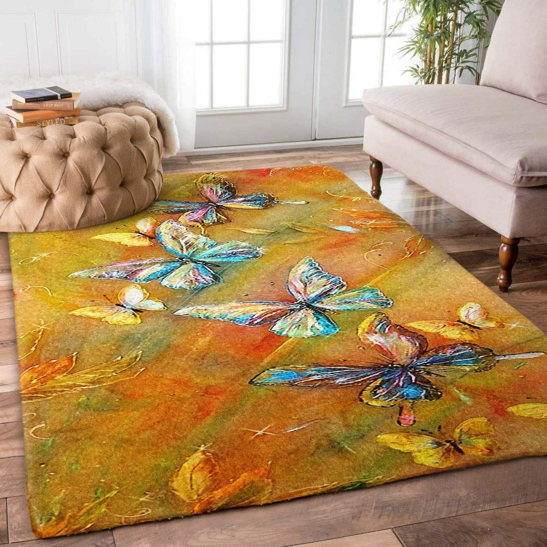 Butterfly Limited Edition children's  Rectangular rug living room rug kitchen rug