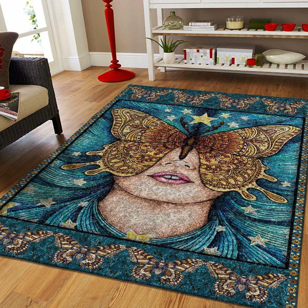 3D Printing Butterfly Limited Edition Rectangular rug living room rug 3D Printing Butterfly Limited Edition Rectangular rug living room rug