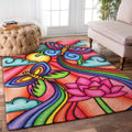 3D Printing Butterfly Limited Edition Rectangular rug living room rug3D Printing Butterfly Limited Edition Rectangular rug living room rug