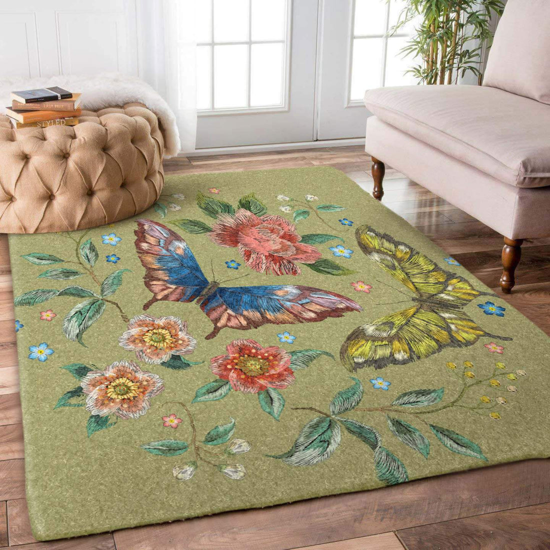 3D Printing Butterfly Limited Edition children's  Rectangular rug