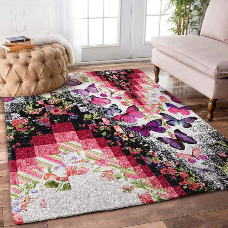 3D Printing Butterfly Limited Edition Rectangular rug living room rug 