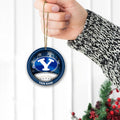 BYU Cougars Circle Aluminium Custom Ornament 2 Side Trending New Arrivals H52912 ETUG311023