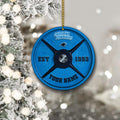 Carolina Panthers Fitness Circle Aluminium Custom Ornament 2 Side Trending New Arrivals H52884 ETUG311023