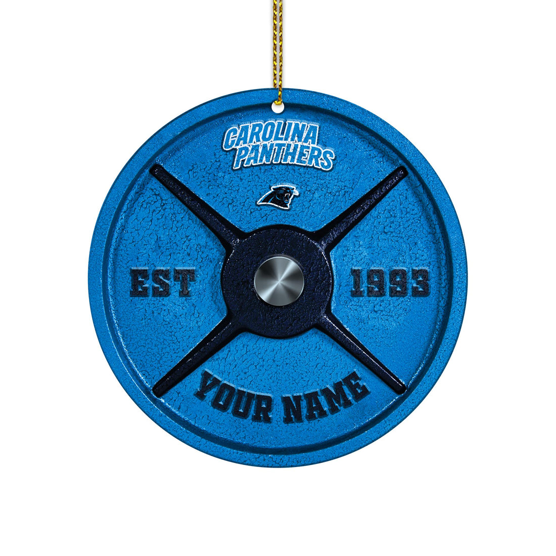 Carolina Panthers Fitness Circle Aluminium Custom Ornament 2 Side Trending New Arrivals H52884 ETUG311023