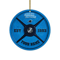 Carolina Panthers Fitness Circle Aluminium Custom Ornament 2 Side Trending New Arrivals H52884 ETUG311023