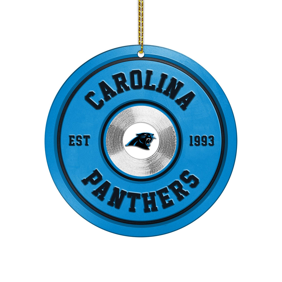 Carolina Panthers Fitness Circle Aluminium Ornament 2 Side Trending New Arrivals H52883 ETUG311023