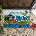 Carolina Panthers Football Team Doormat Personalized Your Family Name, Sport And Grinch Doormat, Football Lovers Gifts, Home Decorations ETHY-53152