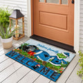 Carolina Panthers Football Team Doormat Personalized Your Family Name, Sport And Grinch Doormat, Football Lovers Gifts, Home Decorations ETHY-53152