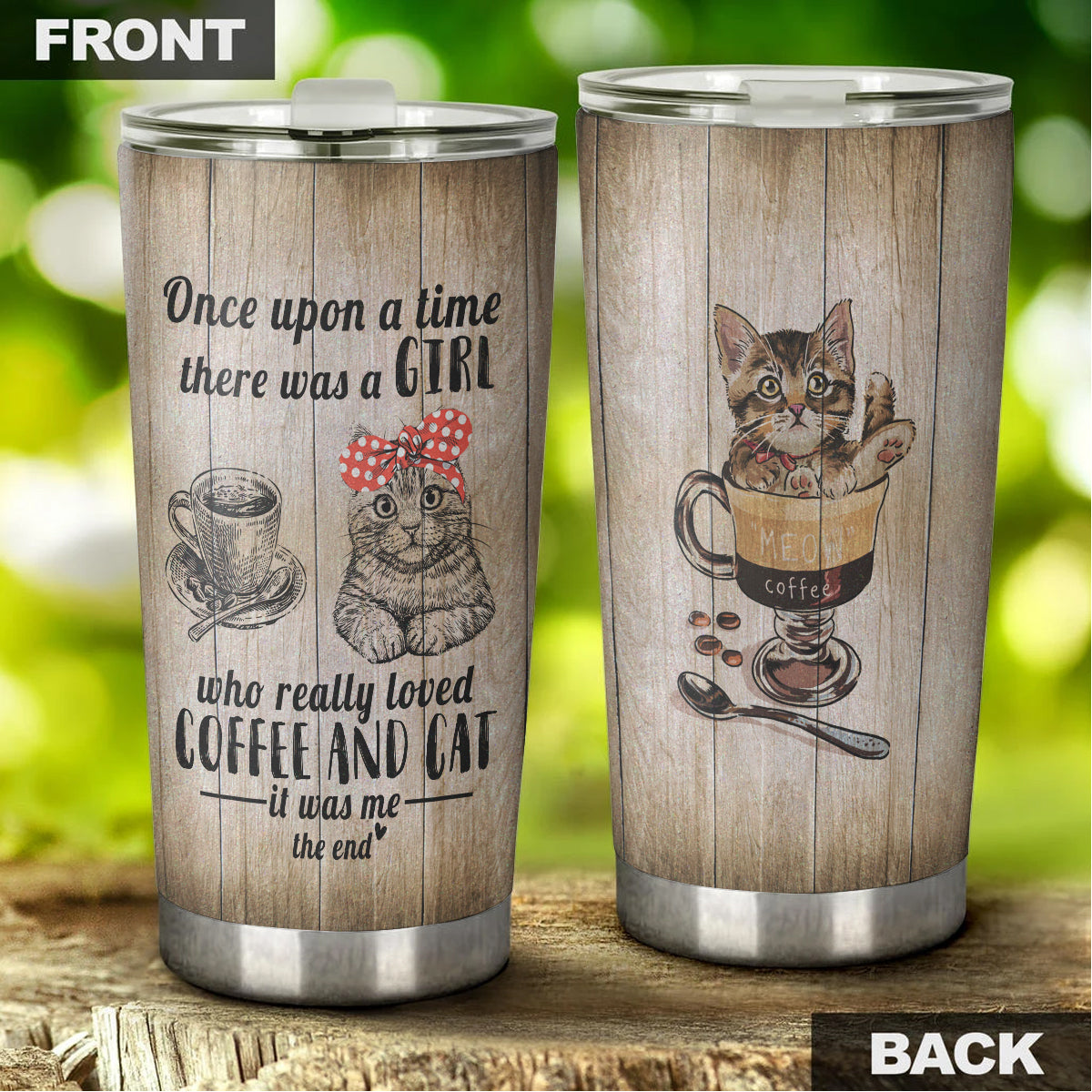 Cat Tumbler, Gift for Cat Lovers, Cat Mom - TB023PA - BMGifts (formerly Best Memorial Gifts)