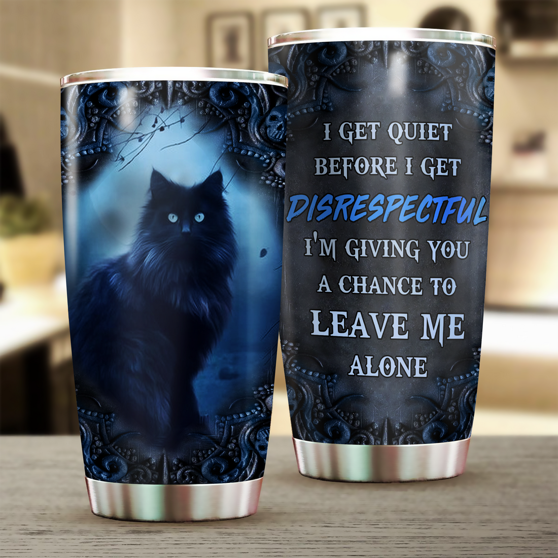 Cat Tumbler, Gift for Cat Lovers, Cat Mom 20 OZ car mug cup