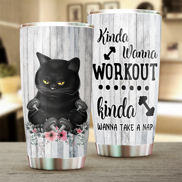 Cat Tumbler, Gift for Cat Lovers, Cat Mom 20 OZ Car Mug