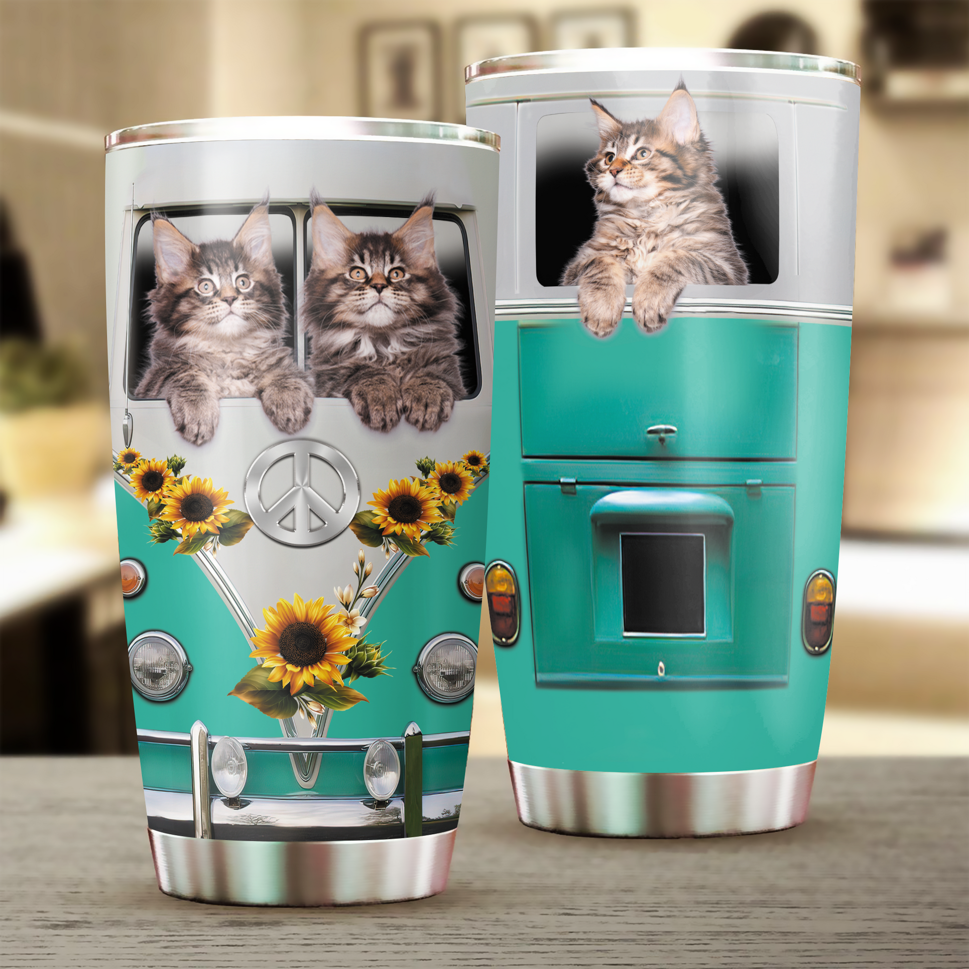 Cat Tumbler, Gift for Cat Lovers, Cat Mom - TB272PA - BMGifts (formerly Best Memorial Gifts)