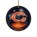 Chicago Bears Circle Aluminium Custom Ornament 2 Side Trending New Arrivals H52912 ETUG311023