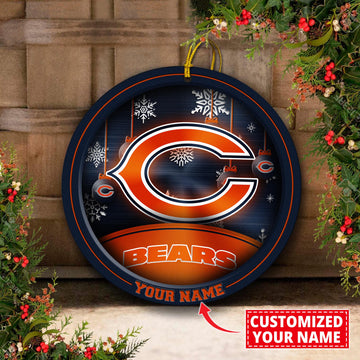 Chicago Bears Circle Aluminium Custom Ornament 2 Side Trending New Arrivals H52912 ETUG311023