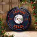 Chicago Bears Fitness Circle Aluminium Ornament 2 Side Trending New Arrivals H52883 ETUG311023