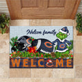 Chicago Bears Football Team Doormat Personalized Your Family Name, Sport And Grinch Doormat, Football Lovers Gifts, Home Decorations ETHY-53152
