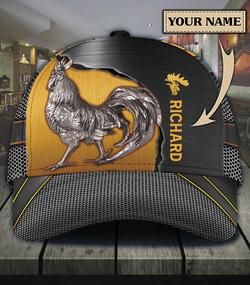 Personalized Chicken Classic Cap, Personalized Gift for Farmers, Cow Lovers, Chicken Lovers - CP766PS - BMGifts