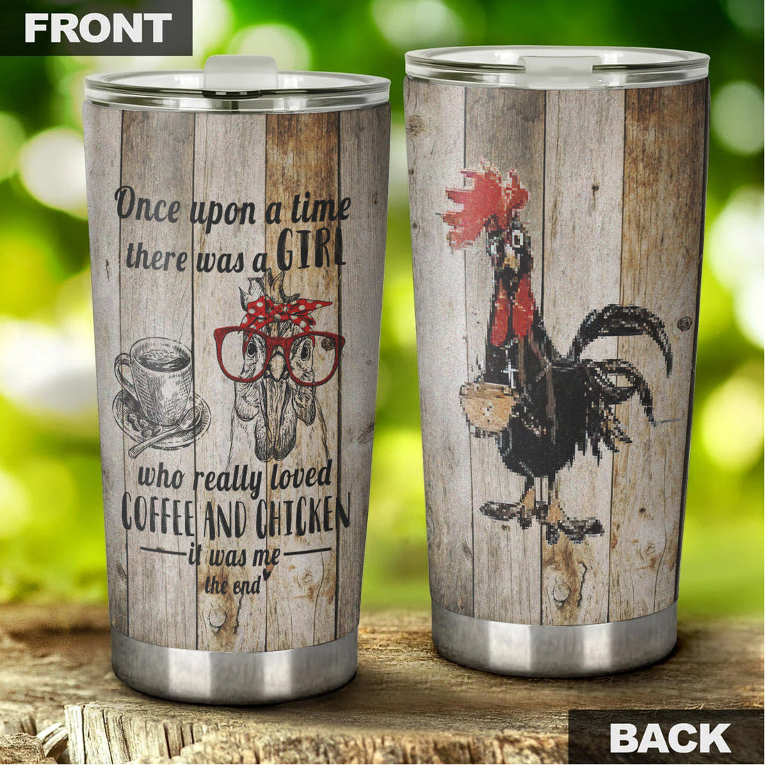 Chicken Tumbler, Gift for Farmers, Cow Lovers, Chicken Lovers 20 oz