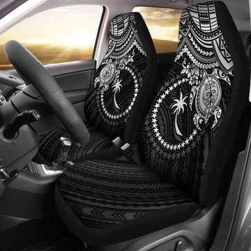 Chuuk Polynesian Car Seat Covers  - White Turtle - Amazing Car Decoration