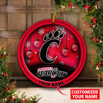 Cincinnati Bearcats Circle Aluminium Custom Ornament 2 Side Trending New Arrivals H52912 ETUG311023