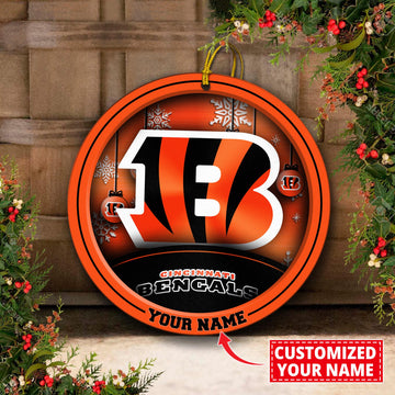 Cincinnati Bengals Circle Aluminium Custom Ornament 2 Side Trending New Arrivals H52912 ETUG311023