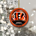 Cincinnati Bengals Circle Aluminium Custom Ornament 2 Side Trending New Arrivals H52912 ETUG311023