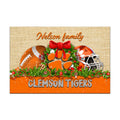 Clemson Tigers Doormat Personalized Your Name, Sport Team Doormat, Christmas Gifts For Football Fan, Home Decor ETHY-52726