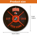 Cleveland Browns Fitness Circle Aluminium Custom Ornament 2 Side Trending New Arrivals H52884 ETUG311023