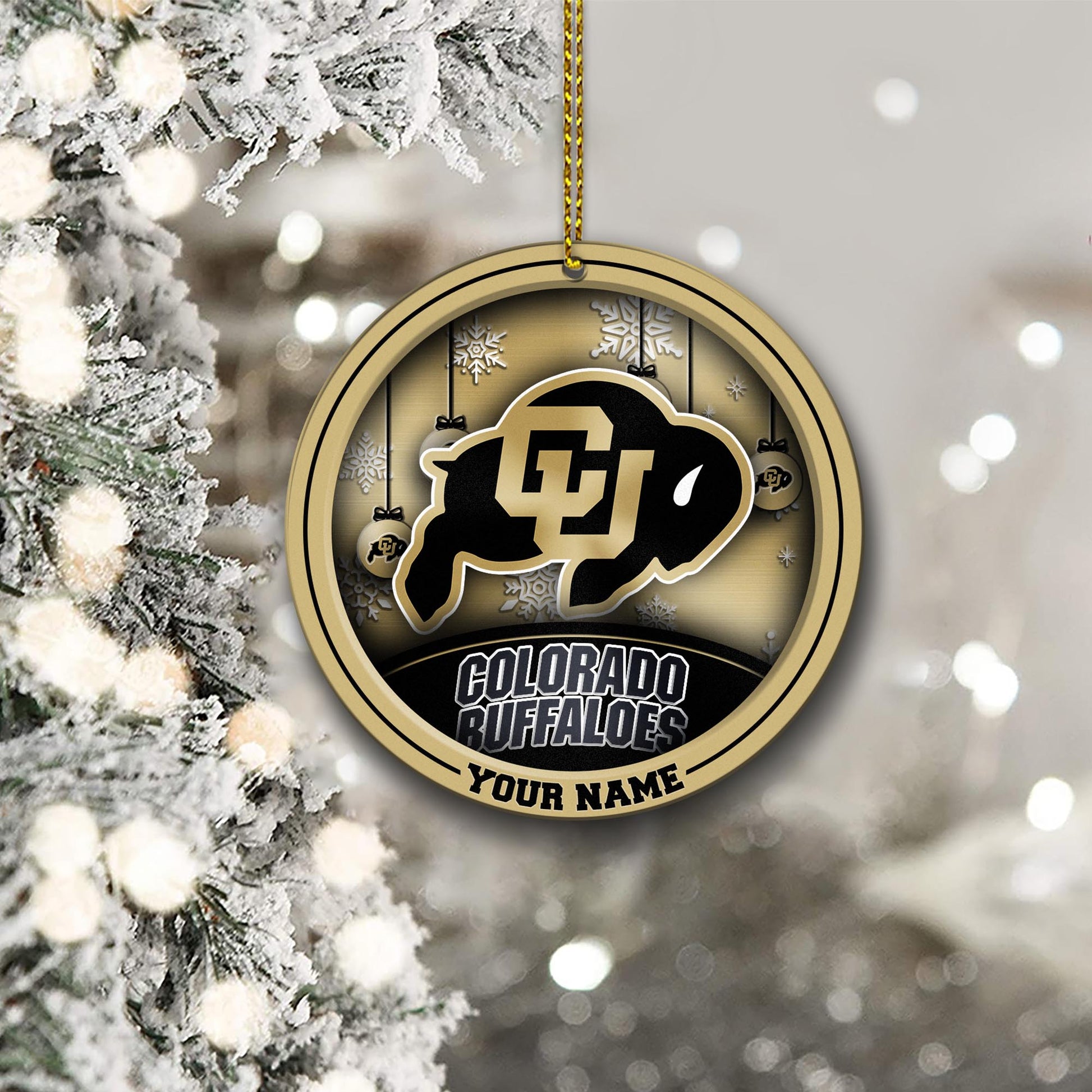 Colorado Buffaloes Circle Aluminium Custom Ornament 2 Side Trending New Arrivals H52912 ETUG311023